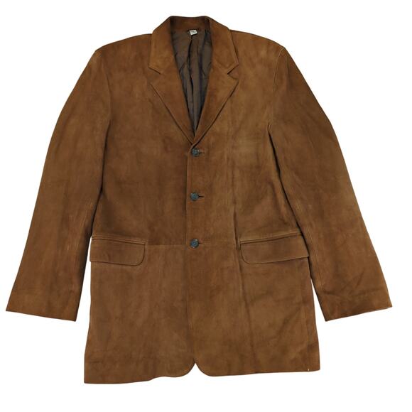 Vintage Marshall Fields Brown Leather Suede Jacket Western Men's Size 40L M3685h - Picture 1 of 11